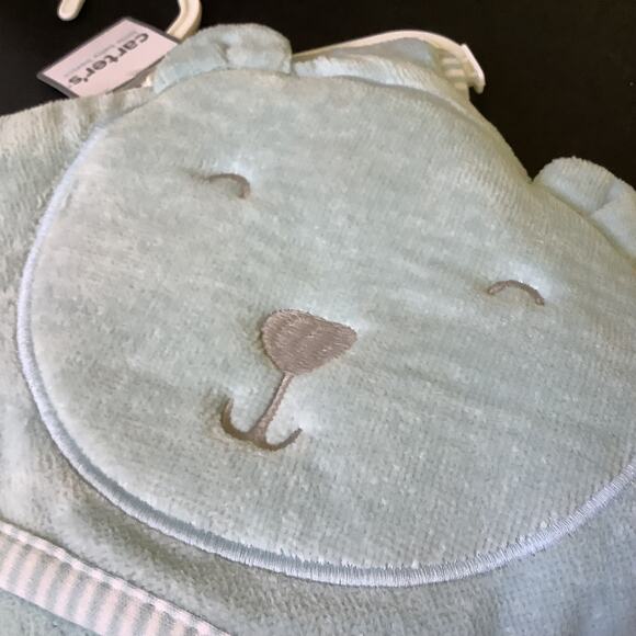 Carter's Little Baby Basics Bear Hooded Towel - 30"x30" - NWT - - Picture 1 of 5